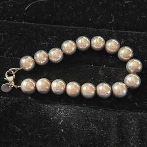 Tiffany & Co. Sterling Silver 10mm HardWear Ball Bead 7.5" Inch Bracelet